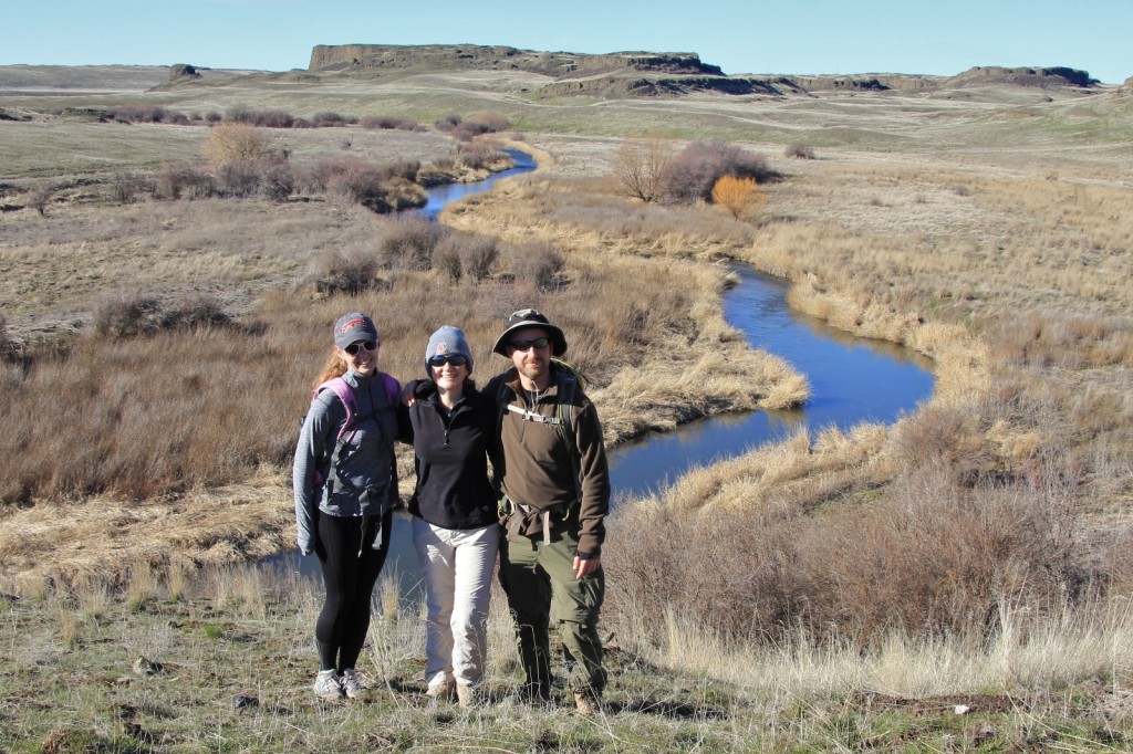 happy hikers above Rock Creek