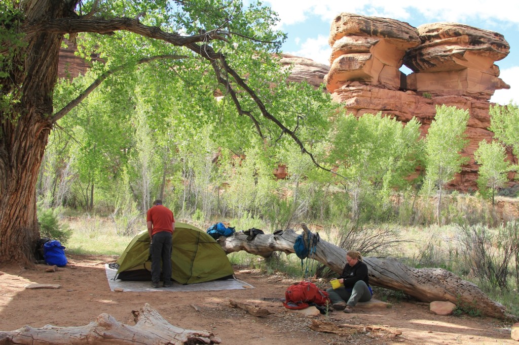 at Angel Arch Camp