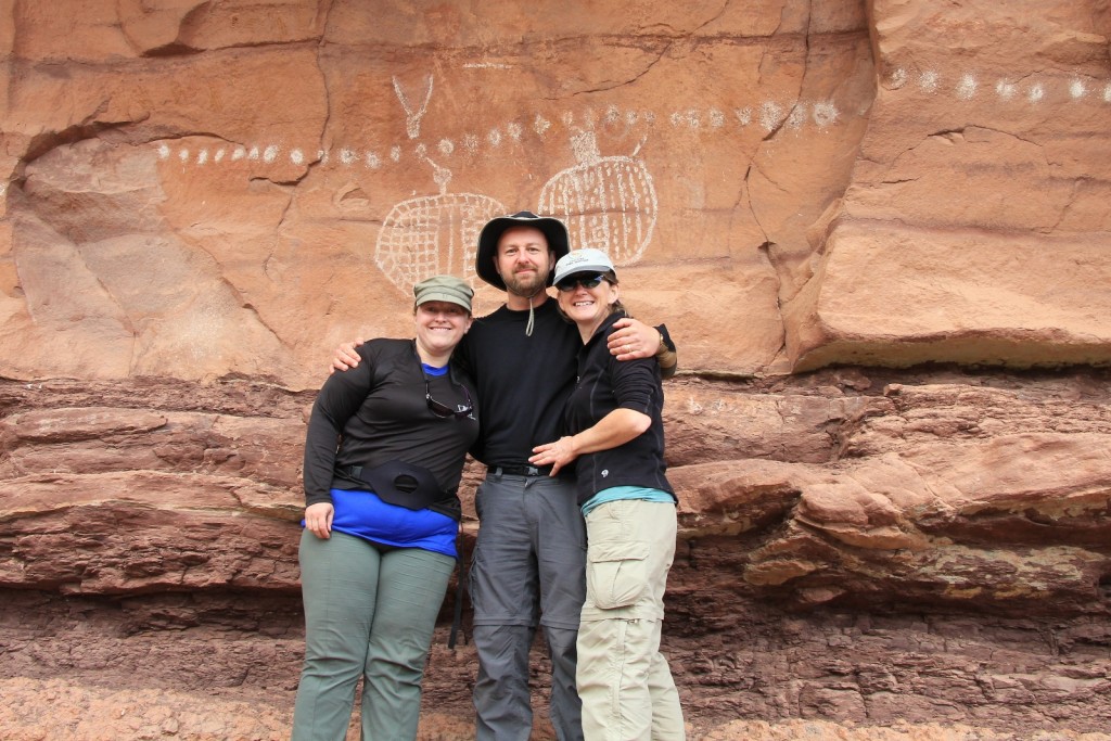 happy campers at Peekaboo Arch