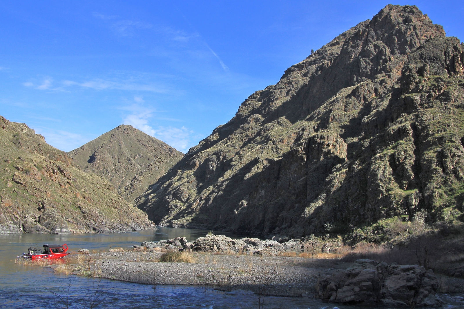 Confluence of Imnaha and Snake Rivers in Hells Canyon, Idaho-Oregon border