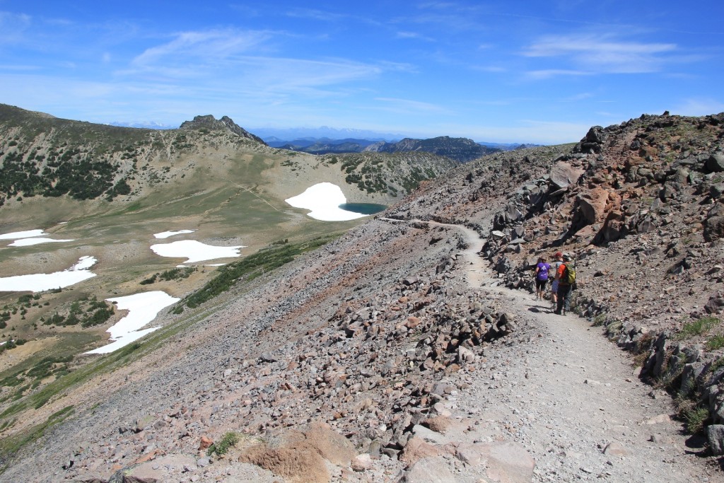 descent from First Burroughs to Frozen Lake